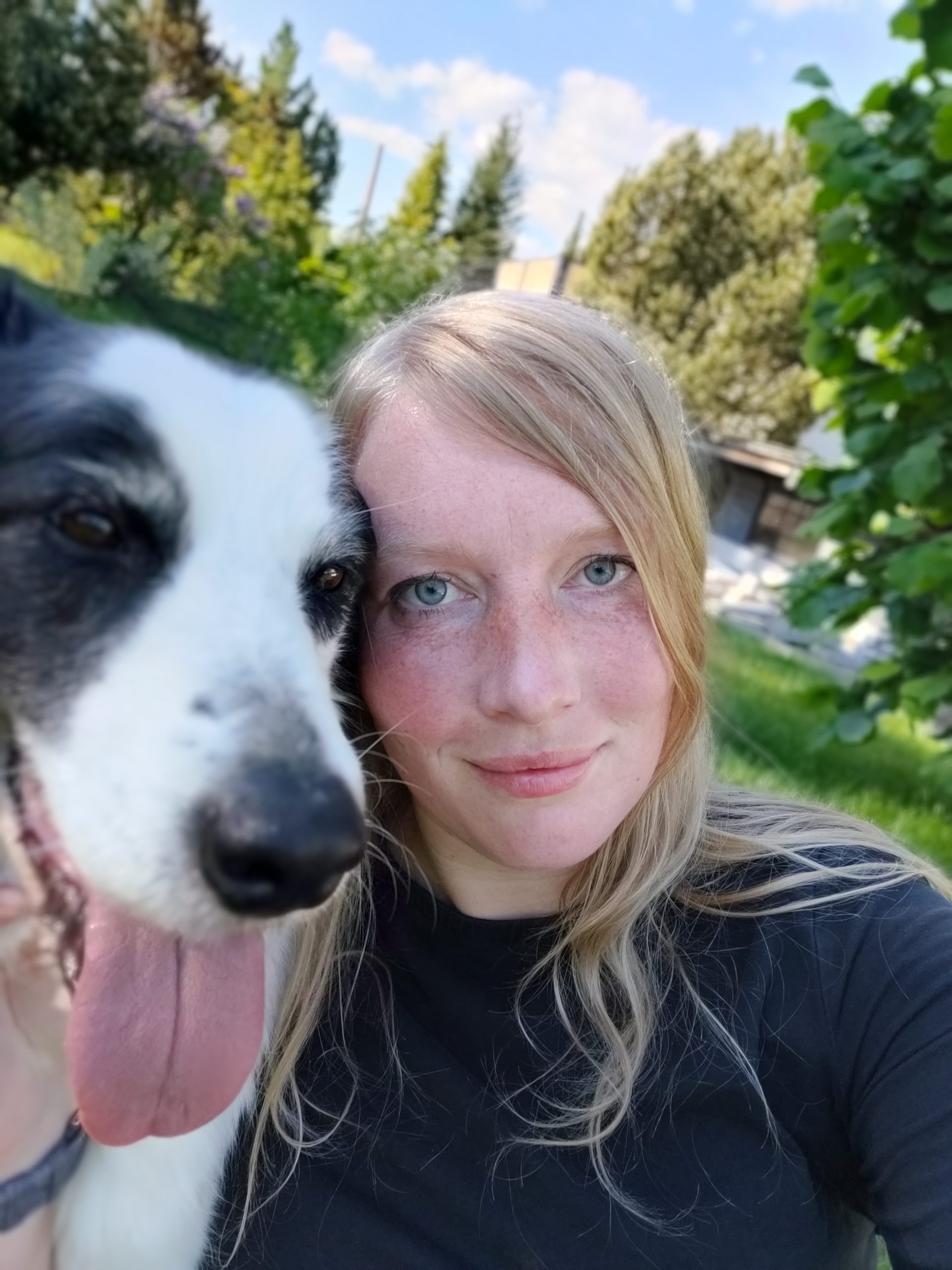 Sonja Egelkraut mit ihrer Border Collie Hündin Leela – enge Mensch-Hund-Verbindung